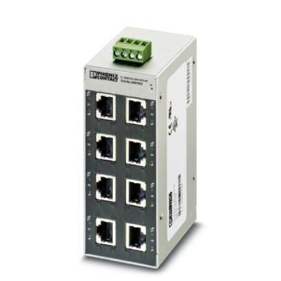8 Port 10/100 Unmanaged Industrial Ethernet Rail Mount Switch