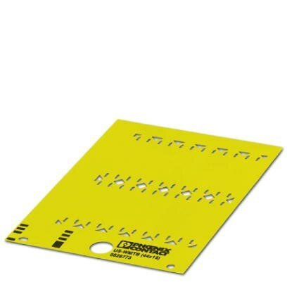 44x15mm Yellow Cable Marker >4mm (12 Labels Per Card)