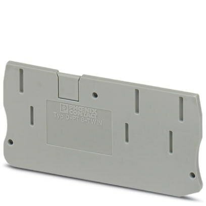 6mm Grey End Plate For Twin Push In Terminal