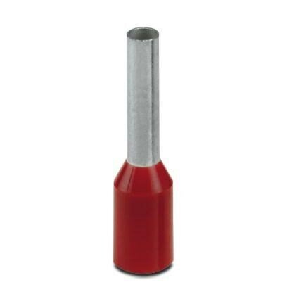 1.5mm Red Ferrule 8mm Barrel (100pk)