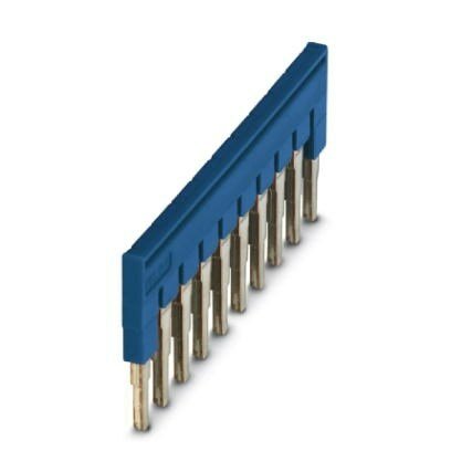 10 Way Blue Plug in Bridge Bar 6.2mm Pitch