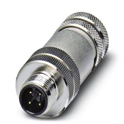 4 Pole M12 Male Shielded Connector PG7 Entry