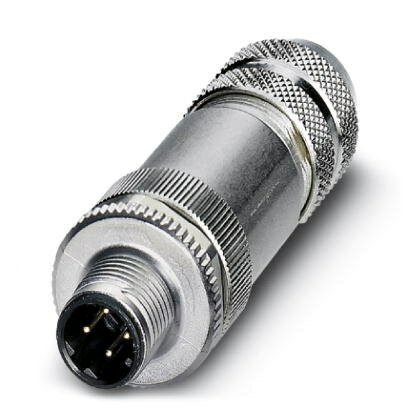4 Pole M12 Male Shielded D Code Connector PG9 Entry