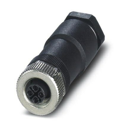 4 Pole M12 Power Connector, S Coded PG9 Cable Entry