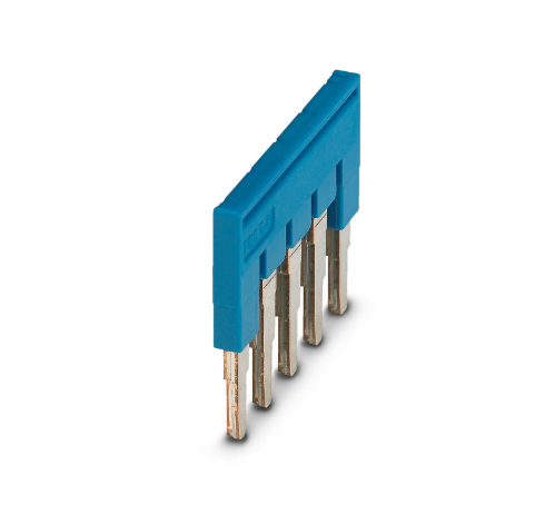 5 Way Blue Plug in Bridge Bar 6.2mm Pitch