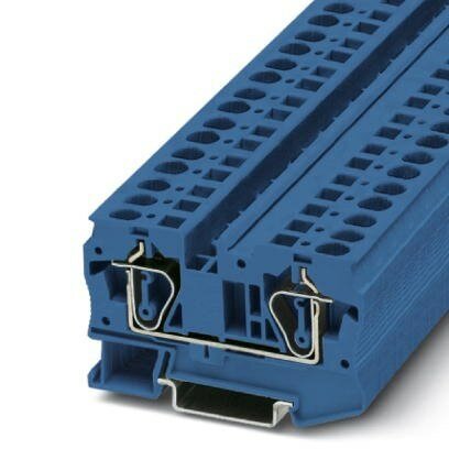 6mm Blue Feed Through Spring Cage Terminal