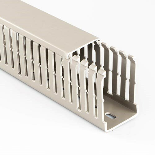 W100x100mm Grey Betaduct Narrow Slot Open A S I Automation Ltd