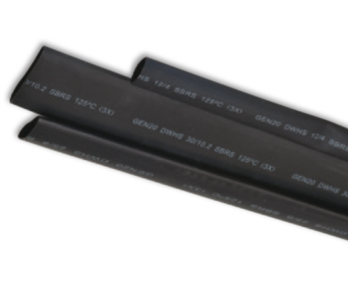 9mm (9/3)  Dual Wall Adhesive Heatshrink Black 1.2M