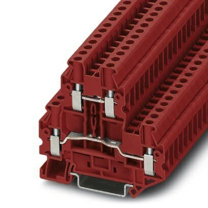 4mm Red Feed-through terminal block