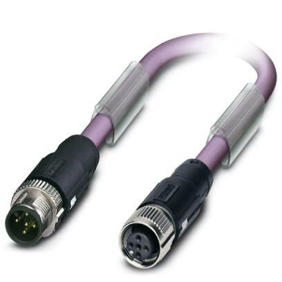 M12 Male to Female Devicenet/Can Bus Cable Violet 300mm
