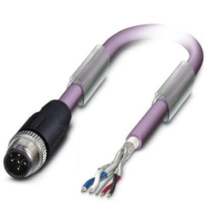 5 Pole M12 Male to Free End Devicenet/Can Bus Cable 5M