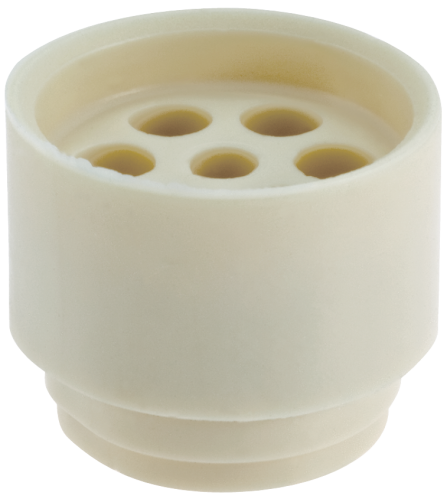 White Multihole Insert for Glands 6 x 6.5mm