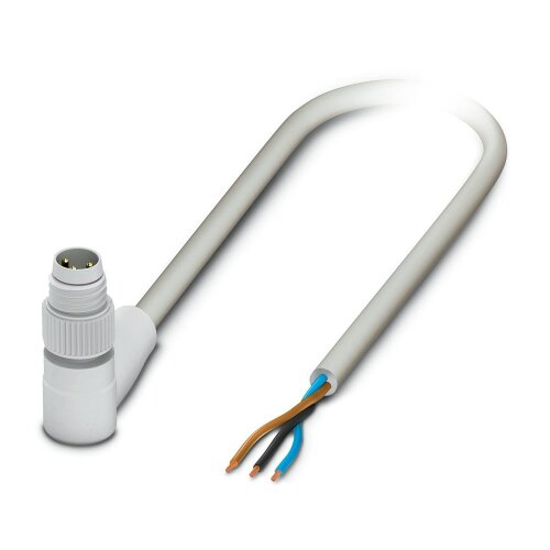 3 Pole M8 Male Halogen-free Sensor/Actuator Cable 1.5M