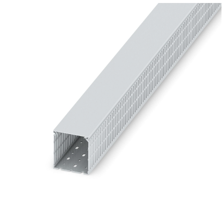 W80x80mm Grey Narrow Open Slot Ducting 2M Length