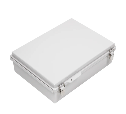 300x400x120mm ABS Enclosure Grey Cover, Hinged  Lid