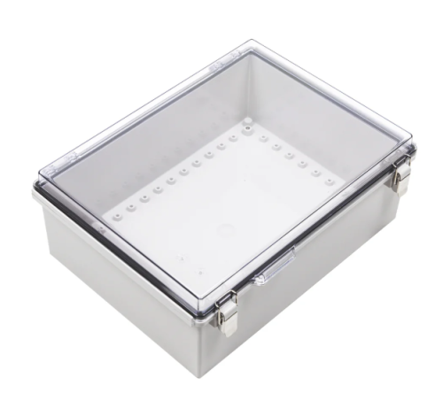 300x400x150mm ABS Enclosure Transparent Lid, Hinged Lid