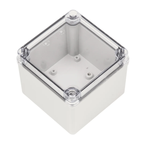 125x125x100mm ABS Enclosure Transparent Lid, Screw Lid