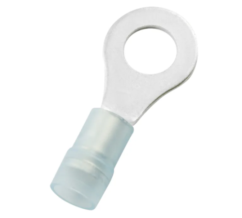 M5 Ring Terminal Double Crimp 1.5mm-2.5mm Blue/100pc