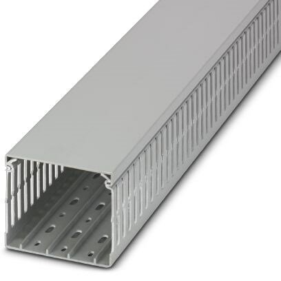 W100x80mm Grey Narrow Open Slot Ducting 2M Length