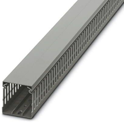 W60x60mm Grey Narrow Open Slot Ducting 2M Length