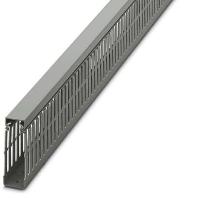 W25x80mm Grey Narrow Open Slot Ducting 2M Length