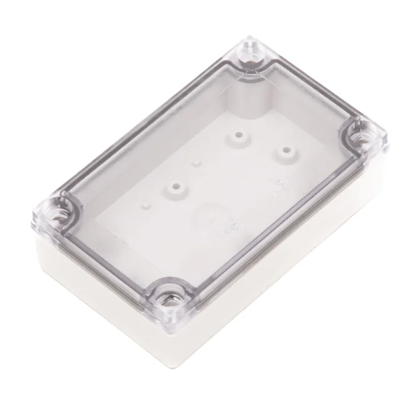 80x130x35mm Plastic Enclosure, IP67, IK08, ABS, Transparent Cover, Screw Type