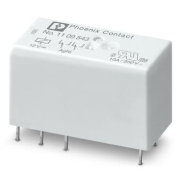 12VDC / 8A Pluggable Miniature Power Relay, 2 Changeover Contact 