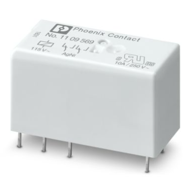 115VAC / 8A Pluggable Miniature Power Relay, 2 Changeover Contact 