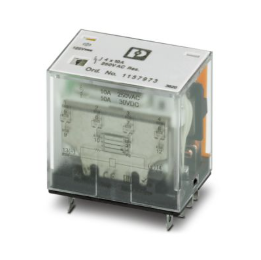 125VDC / 10A Plug-In Relay 4 Changeover Contacts, With LED