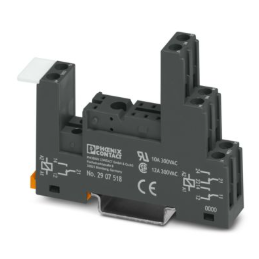 Screw Connection Base For Miniature Power Relay With 1 Or 2 Changeover