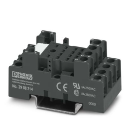 ECOR-2 Relay Base For Industrial Relays With 4 Changeover Contacts
