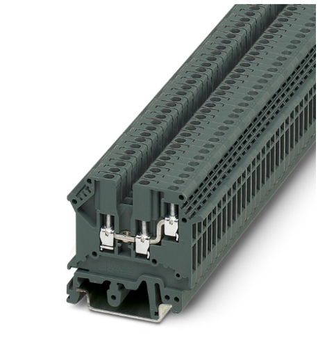 2.5mm Dark Grey 3-Way Screw Terminal Block