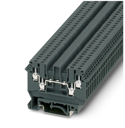 4mm Dark Grey QUATTRO Screw Terminal Block