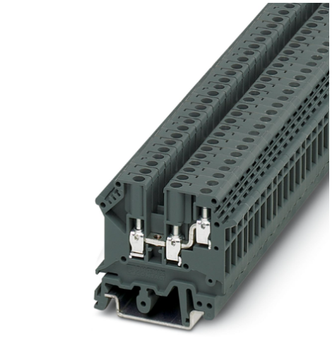 2.5mm Dark Grey 3-Way Screw Terminal Block