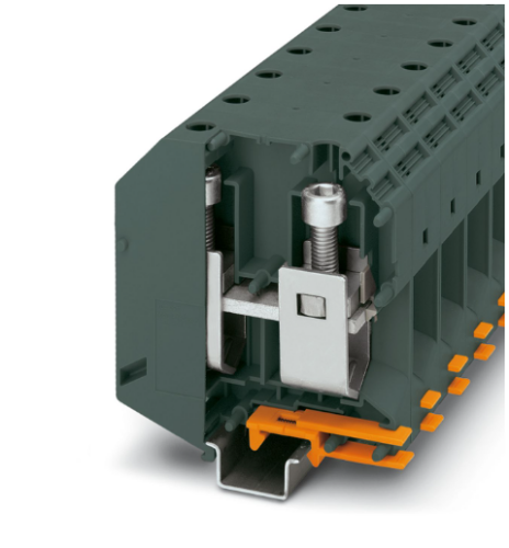 150mm Dark Grey Screw Terminal Block