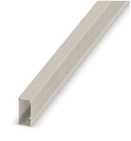 W40x80mm Grey Narrow Open Slot Ducting 2M Length