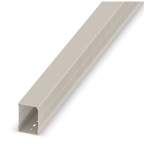 W60x80mm Grey Narrow Open Slot Ducting 2M Length