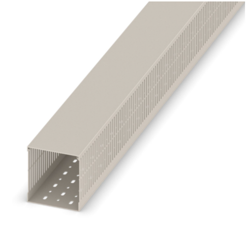 W100x100mm Grey Narrow Open Slot Ducting 2M Length