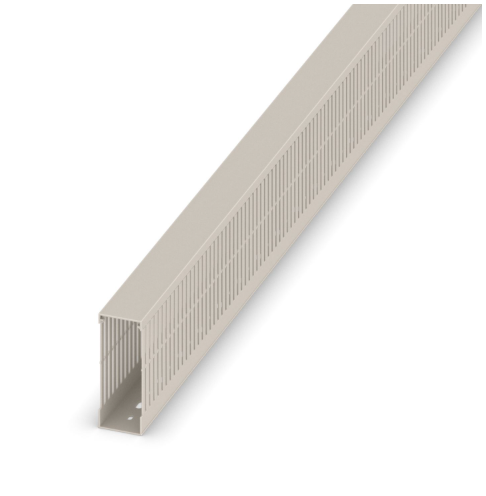 W40x100mm Grey Narrow Open Slot Ducting 2M Length