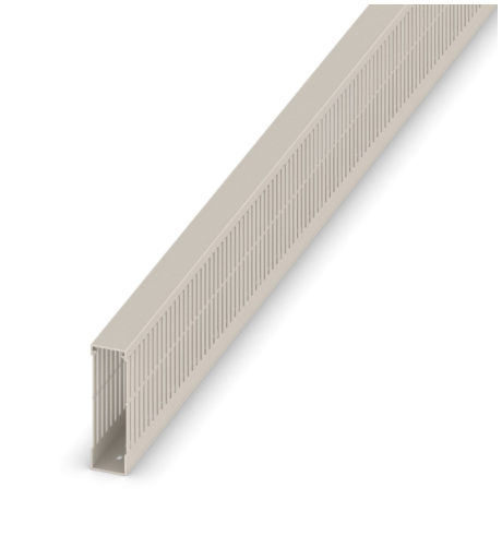 W30x100mm Grey Narrow Open Slot Ducting 2M Length