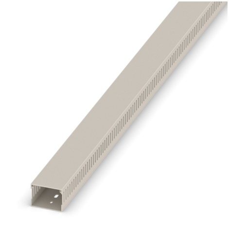 W60x40mm Grey Narrow Open Slot Ducting 2M Length