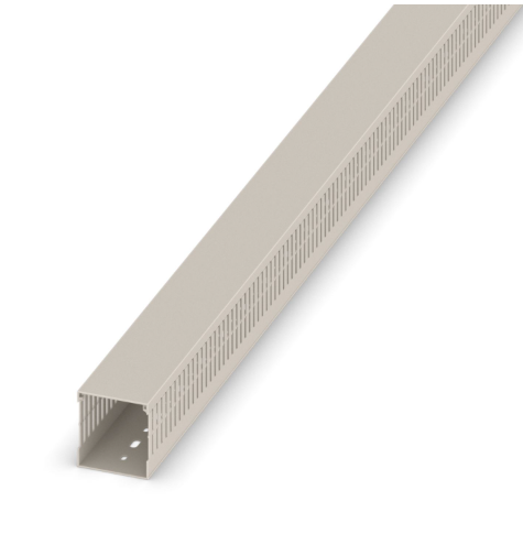 W60x60mm Grey Narrow Open Slot Ducting 2M Length