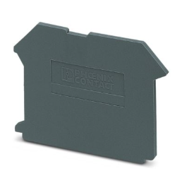 Dark Grey End Cover For 2.5-4mm TWIN Terminals