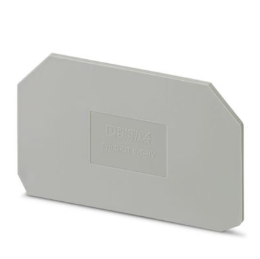 Dark Grey End Cover For 6mm TB Test Disconnect Termainal