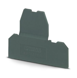 Dark Grey End Cover For 2.5mm 2 Level Terminals