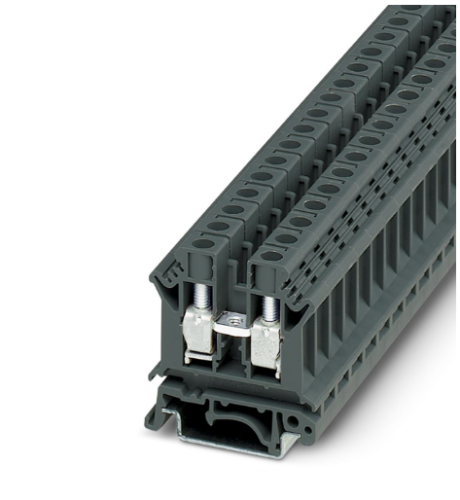 10mm Dark Grey Screw Terminal Block