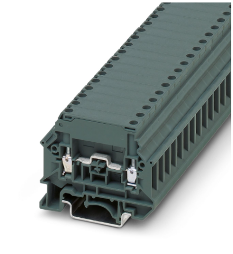 4mm Dark Gray Screw Feed Through Terminal Block Same Profile As TB 4-HES