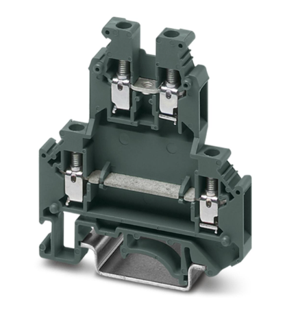 4mm Dark Grey 2 Level Screw Terminal