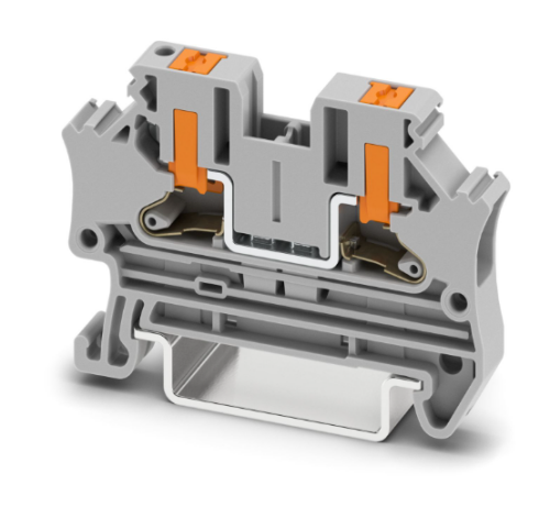 4mm Grey Feed-Through Terminal Block