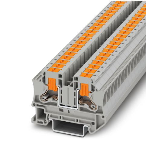 6mm Gray Push-In Feed-Through Terminal 